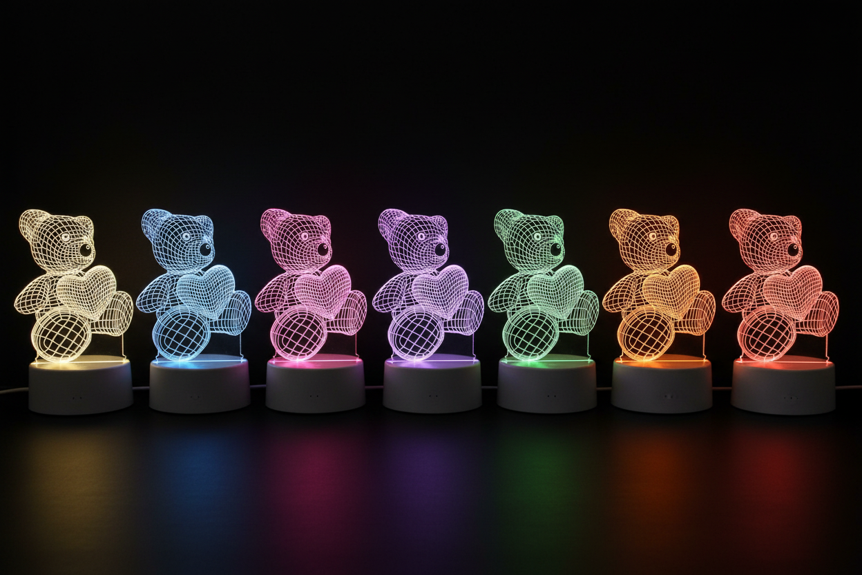 Lampka LumiBear - wszystkie 7 kolorów